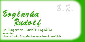 boglarka rudolf business card